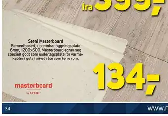 Megaflis Steni Masterboard tilbud