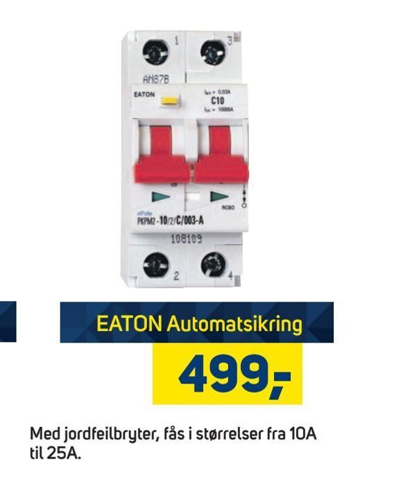 Megaflis EATON Automatsikring tilbud