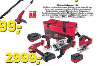 Megaflis Mjølner Verktøysett 18V tilbud