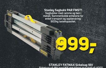 Megaflis Stanley Sagbukk PAR FMST1 tilbud