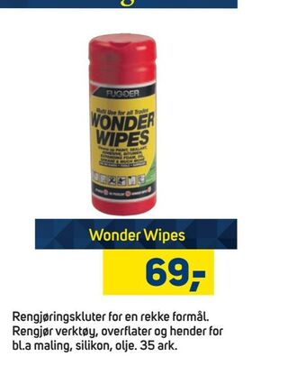 Megaflis Wonder Wipes tilbud