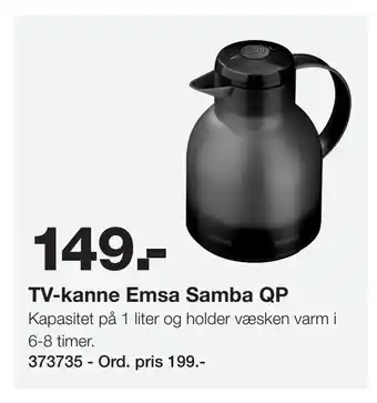 Staples TV-kanne Emsa Samba QP tilbud