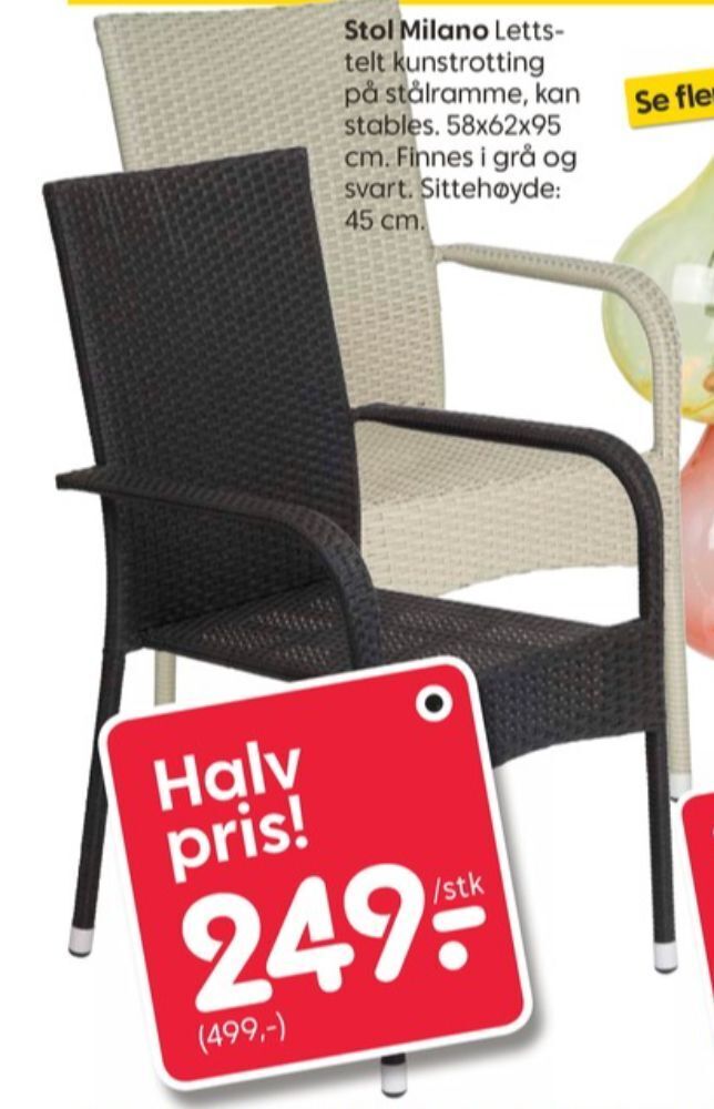 Rusta Ukjent hagestol tilbud
