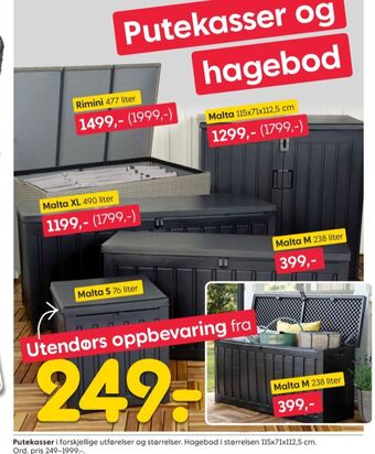 Rusta Ukjent putekasse tilbud