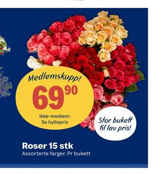 Coop Obs Roser 15 stk tilbud