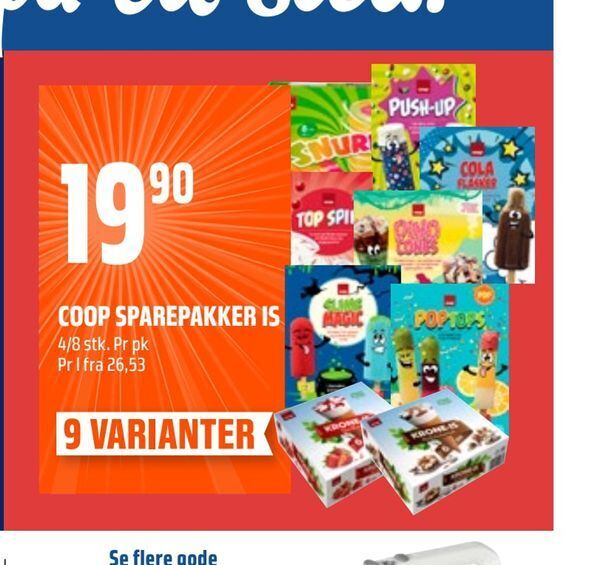 Coop Obs Coop sparepakker is tilbud