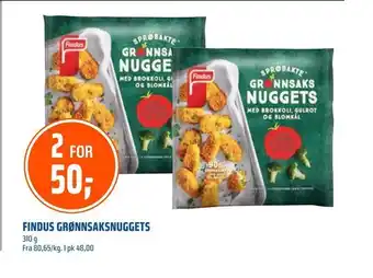 Coop Obs Findus grønnsaksnuggets tilbud