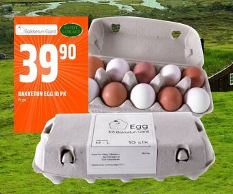 Coop Obs Bakketun egg 10 pk tilbud