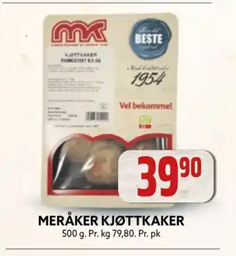 Coop Obs Meråker kjøttkaker tilbud
