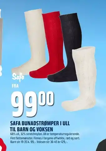 Coop Obs Safa bunadstrømper i ull til barn og voksen tilbud