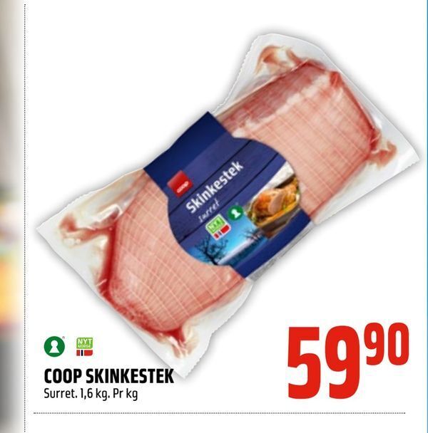 Coop Obs Coop skinkestek tilbud