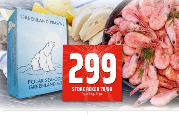 Coop Obs Store reker 70/90 tilbud