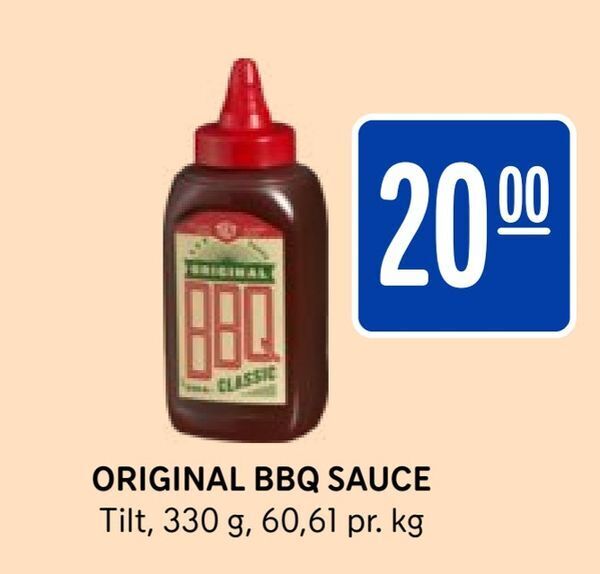 Rema 1000 Original bbq sauce tilbud