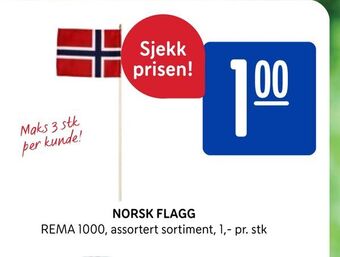 Rema 1000 Norsk flagg tilbud