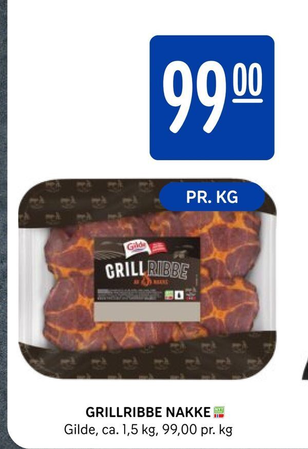 Rema 1000 Grillribbe nakke tilbud