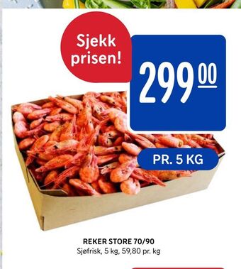 Rema 1000 Reker store 70/90 tilbud