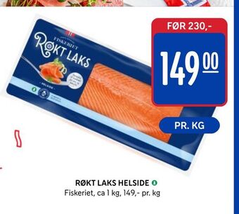 Rema 1000 Røkt laks helside tilbud