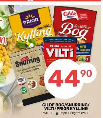 Coop Marked Gilde bog/snurring/ vilti/prior kylling tilbud