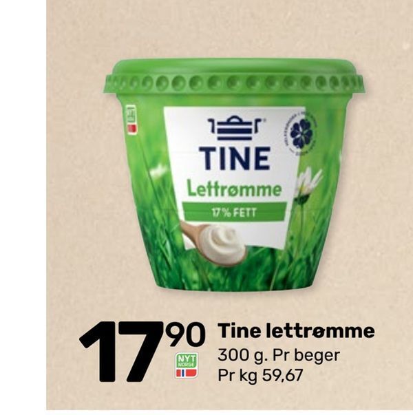 Coop Marked Tine lettrømme tilbud