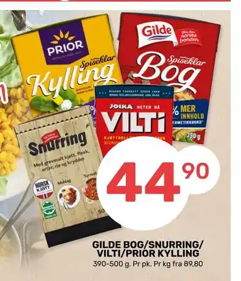 Matkroken Gilde bog/snurring/ vilti/prior kylling tilbud
