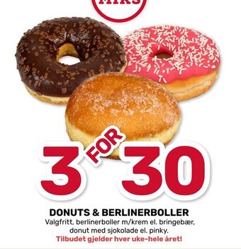 Matkroken Donuts & berlinerboller tilbud