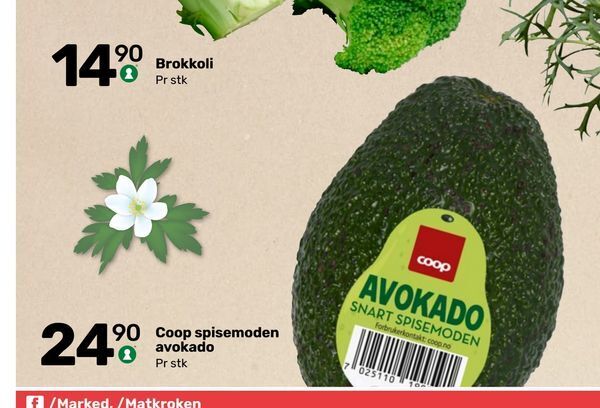 Matkroken Coop spisemoden avokado tilbud