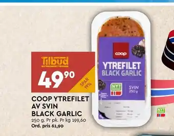 Coop Mega Coop ytrefilet av svin black garlic tilbud