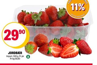 Coop Extra Jordbær tilbud