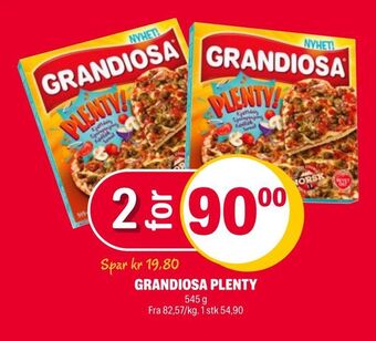 Coop Extra Grandiosa plenty tilbud