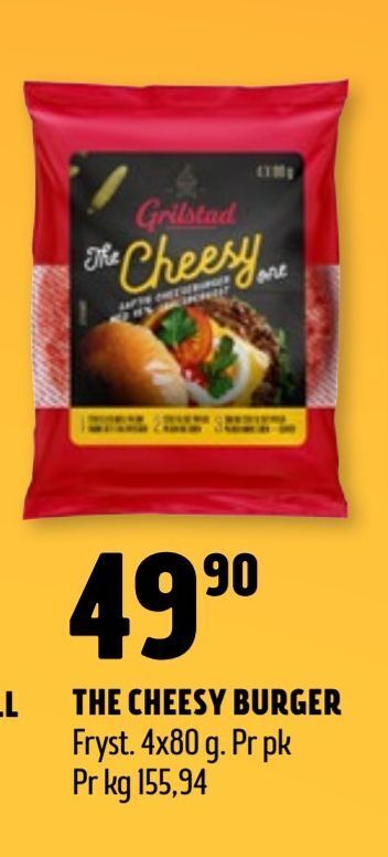 Coop Prix The cheesy burger tilbud
