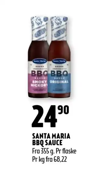 Coop Prix Santa maria bbq sauce tilbud