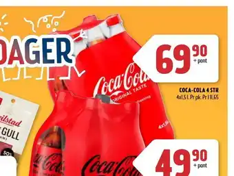Coop Prix Coca-cola 4 stk tilbud