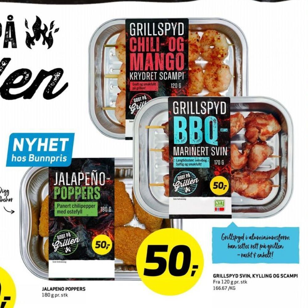 Bunnpris Ukjent grillspyd tilbud