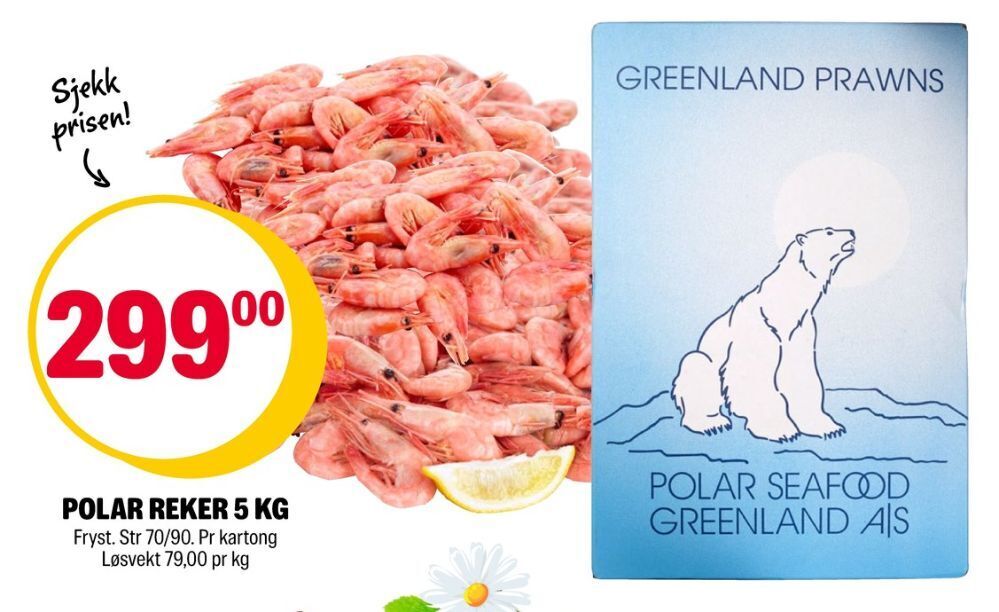 Coop Extra Polar seafood reker tilbud