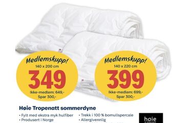Coop Extra Høie dyne tilbud