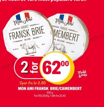 Coop Extra Mon ami brie tilbud
