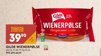 Coop Mega Gilde wienerpølser tilbud