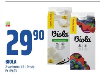 Coop Obs Biola syrnet melk tilbud