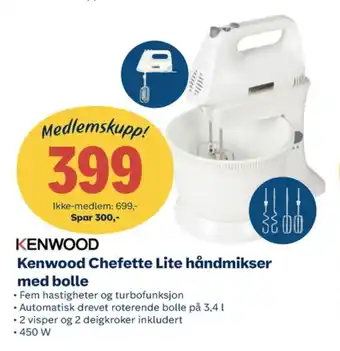Coop Obs Kenwood håndmikser tilbud