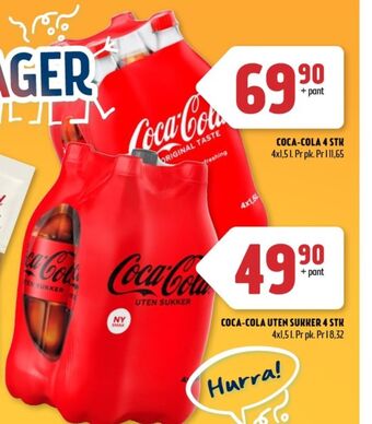 Coop Prix Coca-cola zero brus tilbud