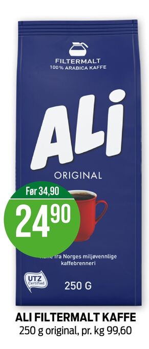 Kiwi Ali filtermalt kaffe tilbud