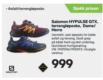 XXL Sport Salomon HYPULSE GTX, terrengløpesko, Dame/ Herre tilbud