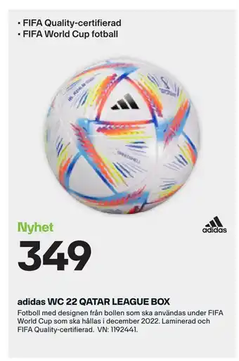 XXL Sport adidas WC 22 QATAR LEAGUE BOX tilbud