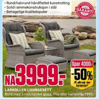 Europris Ukjent loungesett tilbud