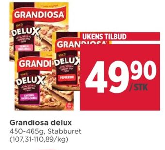Meny Grandiosa pizza tilbud