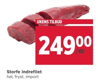 Meny Ukjent indrefilet tilbud