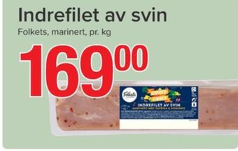 Spar Folkets indrefilet tilbud