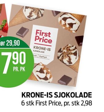 Kiwi Krone-is sjokolade tilbud