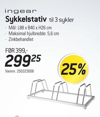 Thansen Sykkelstativ tilbud