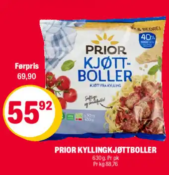 Coop Extra Prior kyllingkjøttboller tilbud